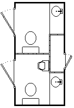 5x10 Dura-Lav floor plan